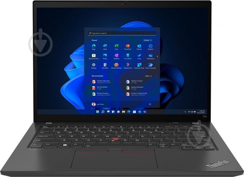 Ноутбук Lenovo ThinkPad T14 AMD G3 T 14" (21CF002TRA) black - фото 1