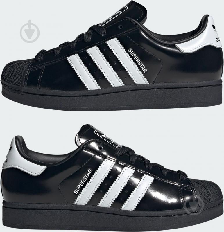 Кроссовки женские демисезонные Adidas SUPERSTAR II W JH7756 р.38 черные - фото 5