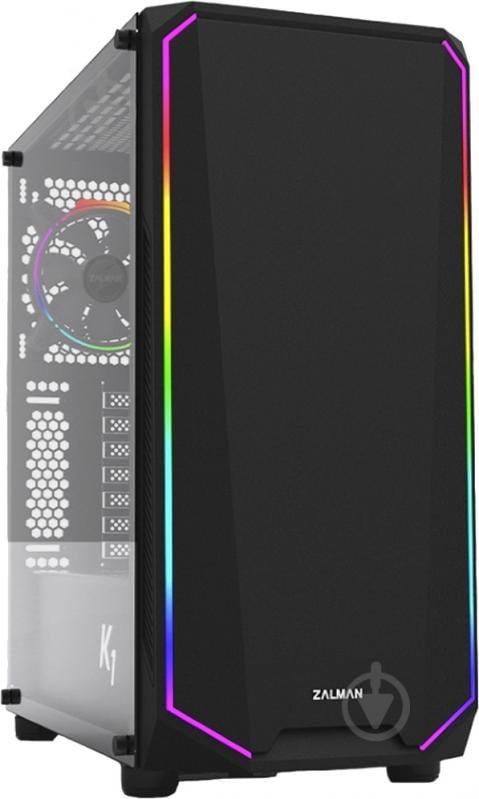 Корпус Zalman K1 Black RGB glass side panel (K1) - фото 2