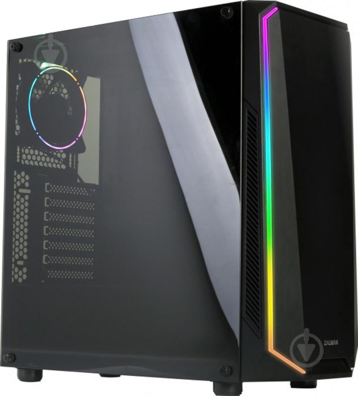 Корпус Zalman K1 Black RGB glass side panel (K1) - фото 6