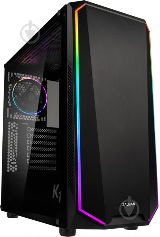 Корпус Zalman K1 Black RGB glass side panel (K1) - фото 1