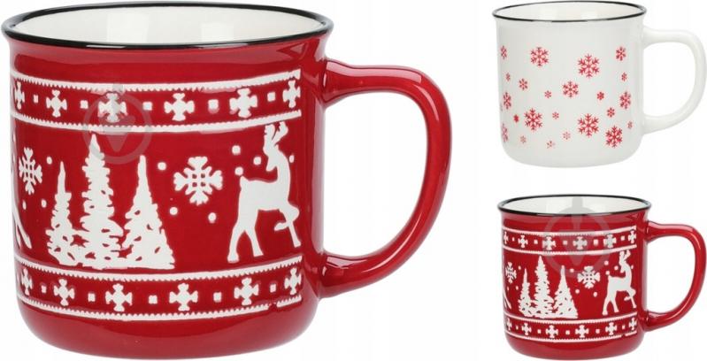 Чашка Christmas Deer 330 мл в асортименті порцеляна Koopman - фото 1