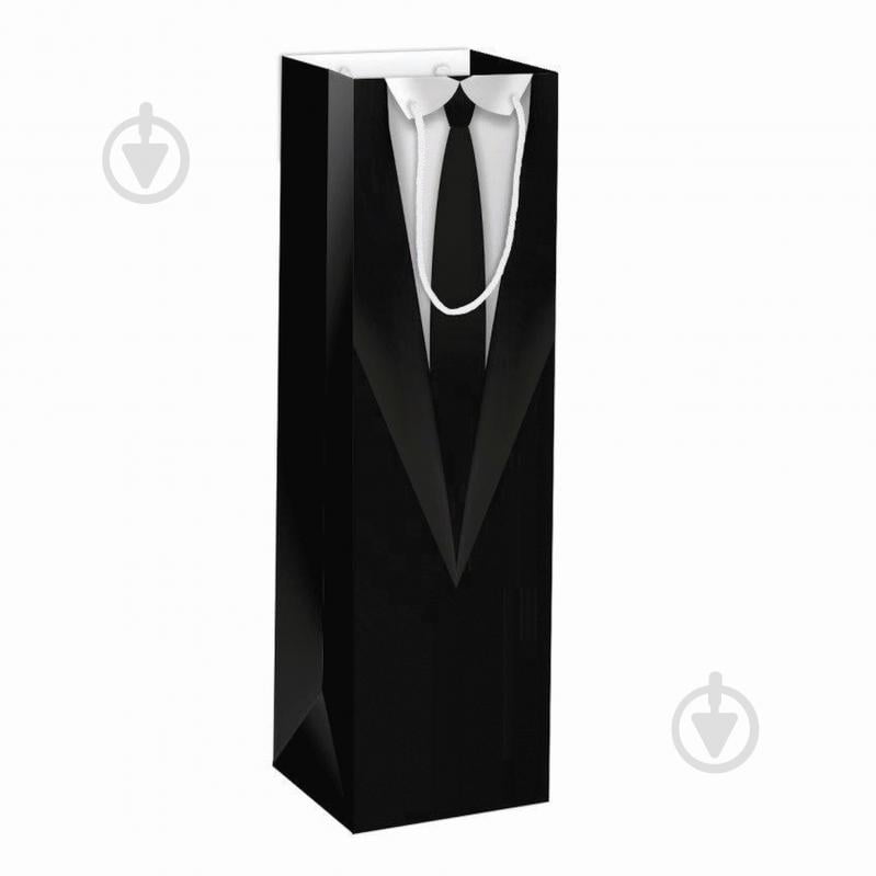 Пакет подарунковий AL 12x35x10 см Костюм Львівська Мануфактура Друку - фото 1