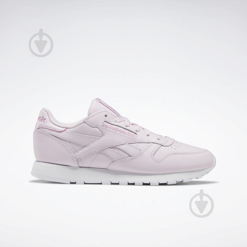 Кроссовки женские демисезонные Reebok CL LTHR EG1093 р.35 розовые - фото 1