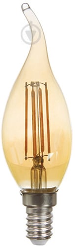 Лампа світлодіодна LightMaster Gold LB-559 CF37 6 Вт E14 2200 К 230 В прозора - фото 1