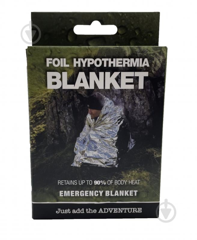 Термоодеяло BCB Гипотермическое спасательное одеяло, 202х132 см (NATO approved) - фото 1