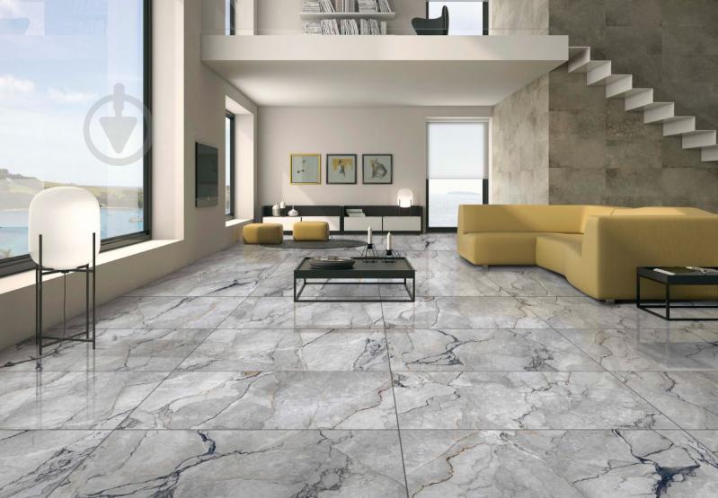 Плитка Cerossa Ceramica MARMO SILVESTRE GRIS polished 60х60 см - фото 10