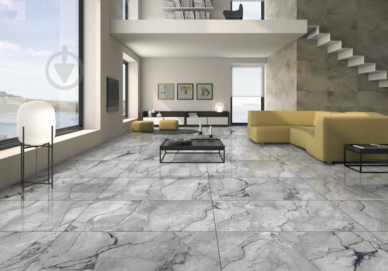 Плитка Cerossa Ceramica MARMO SILVESTRE GRIS polished 60х120 см - фото 10