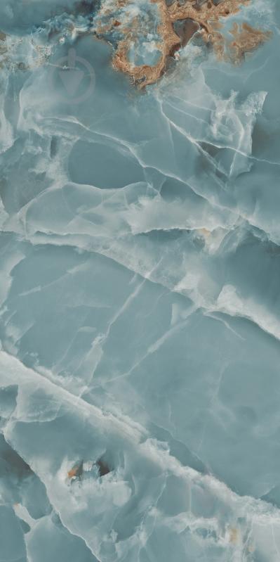 Плитка Cerossa Ceramica MARMO ONICE TEAL high glossy 60х120 см - фото 5