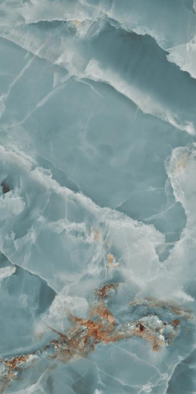 Плитка Cerossa Ceramica MARMO ONICE TEAL high glossy 60х120 см - фото 6