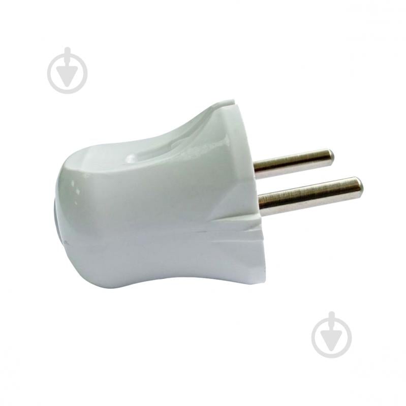 Вилка штепсельна ТЕССО TA 2003 без заземлення 230В 6А IP20 ABS-пластик білий - фото 3 Вилка штепсельна ТЕССО TA 2003 без заземлення 230В 6А IP20 ABS-пластик білий - фото 3