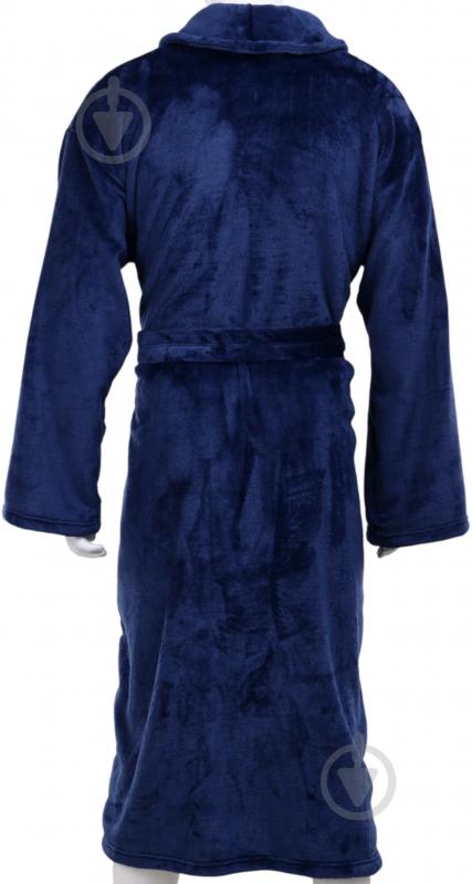 Халат La Nuit шаль мужская в упаковке р. 3XL синий - фото 3 Халат La Nuit шаль мужская в упаковке р. 3XL синий - фото 3