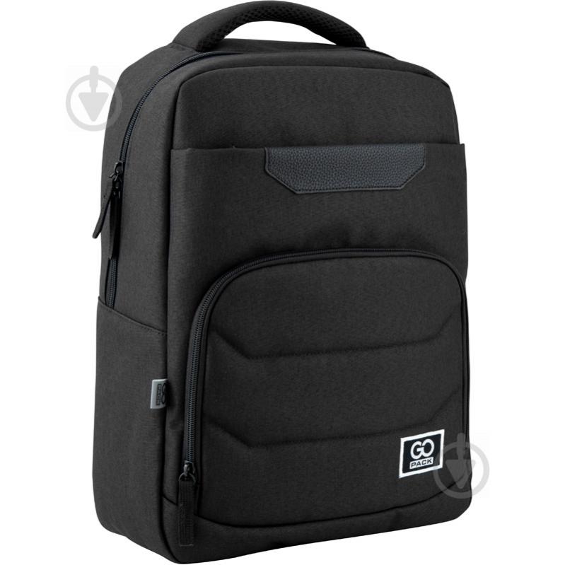 Рюкзак молодежный GoPack Сity 144-2 Black 44636 - фото 2