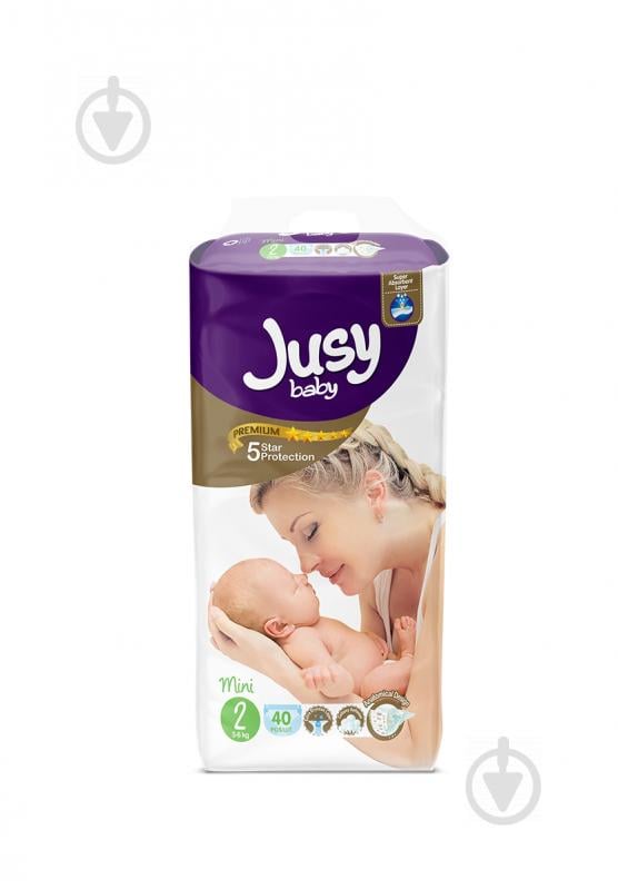 Подгузники Jusy Premium 2 3-6 кг 40 шт. - фото 1