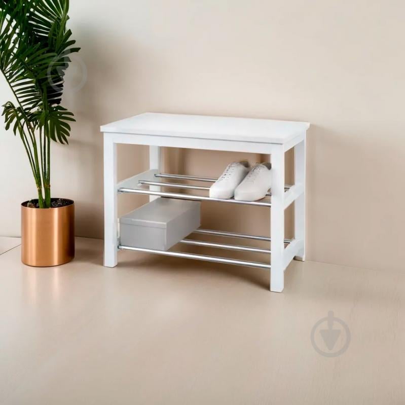 Банкетка Новіта 640х300х480 мм білий - фото 2