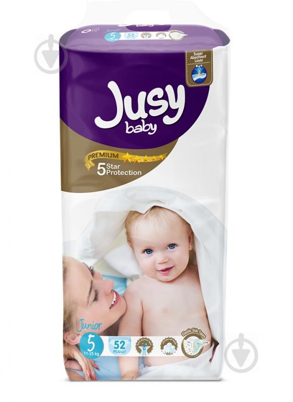 Подгузники Jusy Premium 5 11-25 кг 52 шт. - фото 1