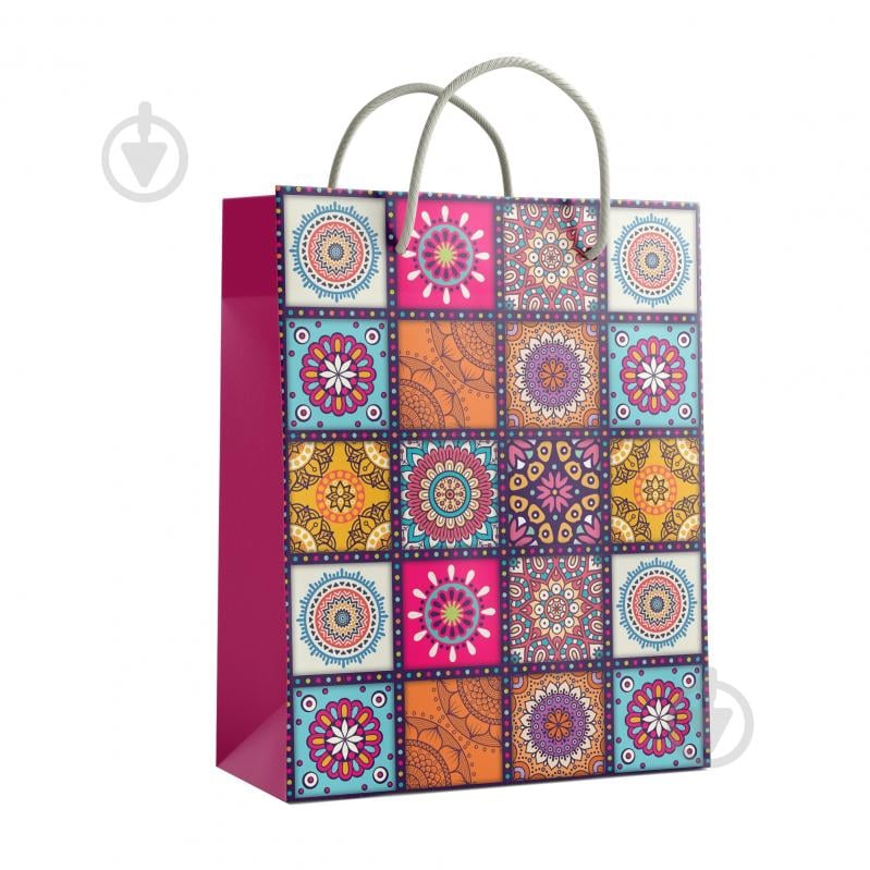 Пакет подарочный L 27x33x11 см Орнамент Львівська Мануфактура Друку - фото 1 Пакет подарочный L 27x33x11 см Орнамент Львівська Мануфактура Друку - фото 1