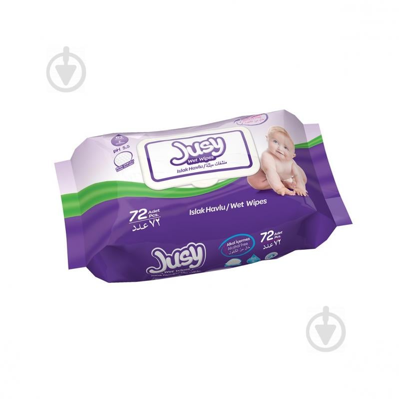 Вологі серветки Jusy Wet Wipes 72 шт. - фото 3