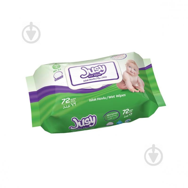 Вологі серветки Jusy Wet Wipes 72 шт. - фото 4