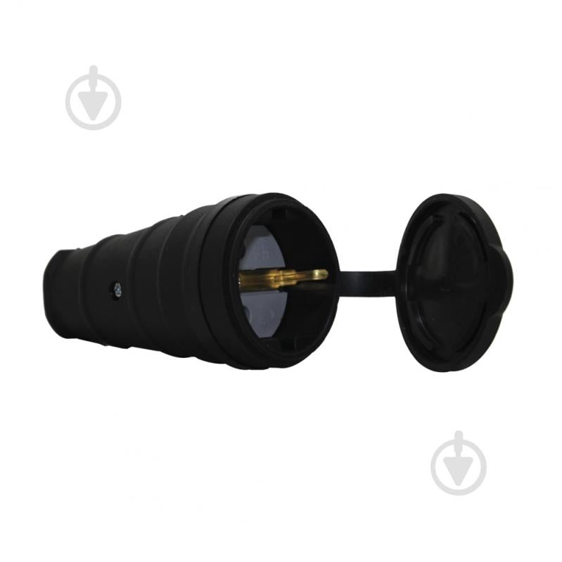 Гнездо ТЕССО TA4002 с заземлением каучук черный - фото 1 Гнездо ТЕССО TA4002 с заземлением каучук черный - фото 1