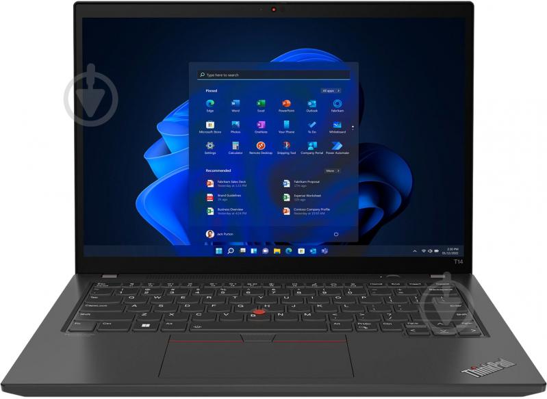 Ноутбук Lenovo ThinkPad T14 AMD G3 14" (21CF005CRA) black - фото 1