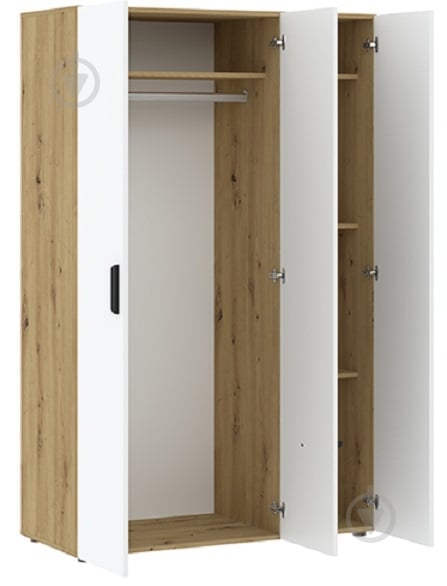 Шафа Intermeble BASIC TWO 3д 1790х1107х520 мм дуб артізан білий (5003289DARB) - фото 2 Шафа Intermeble BASIC TWO 3д 1790х1107х520 мм дуб артізан білий (5003289DARB) - фото 2