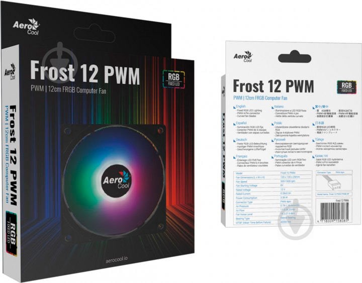 Вентилятор для корпуса AeroCool Frost 12 PWM FRGB - фото 7