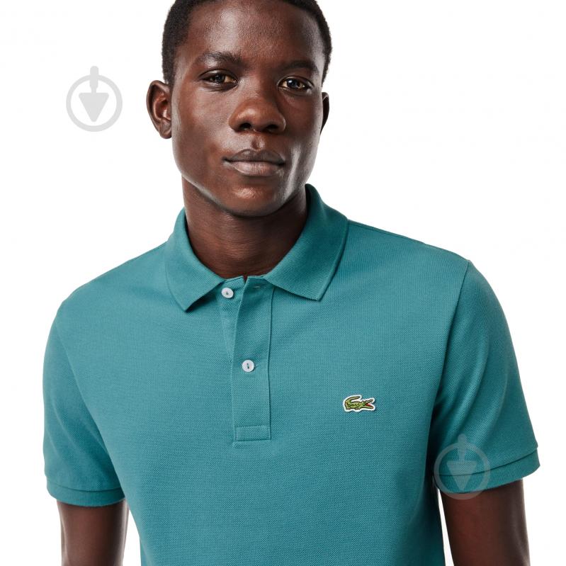 Поло Lacoste SLIM FIT POLO İN PETIT PIQUÉ L.12.12 PH4012IY4 р.S зелений - фото 3