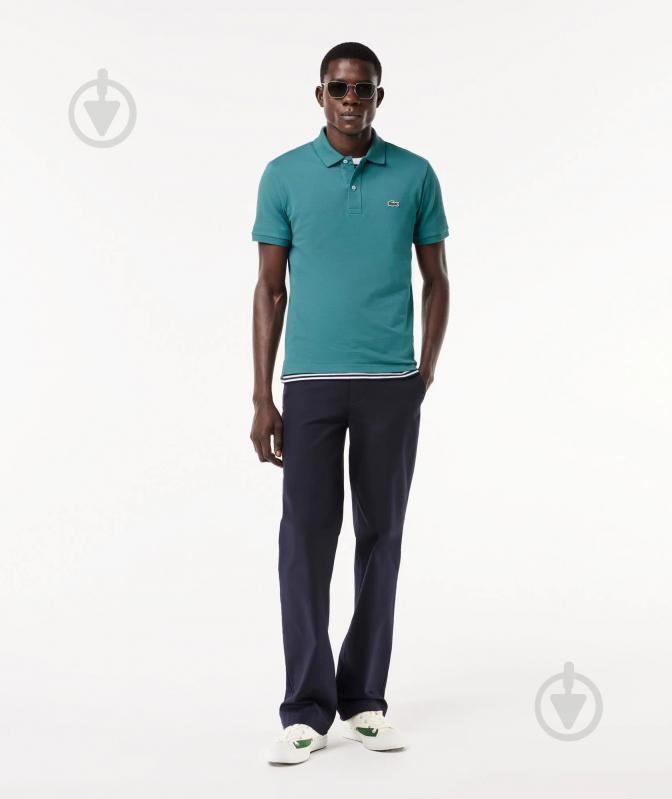 Поло Lacoste SLIM FIT POLO İN PETIT PIQUÉ L.12.12 PH4012IY4 р.S зелений - фото 4