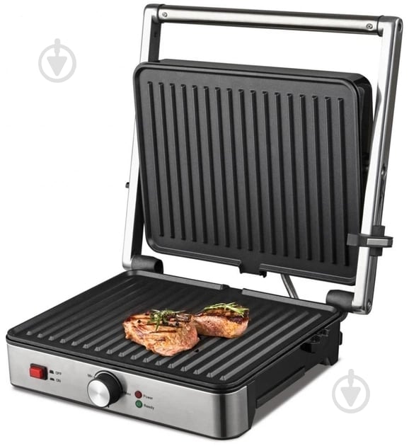 Гриль контактний Heinner HEG-K2000SSS - фото 2 Гриль контактний Heinner HEG-K2000SSS - фото 2