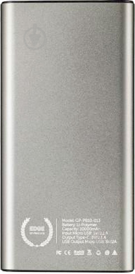 Повербанк Gelius Pro Edge 10000 mAh grey (GP-PB10-013) - фото 7