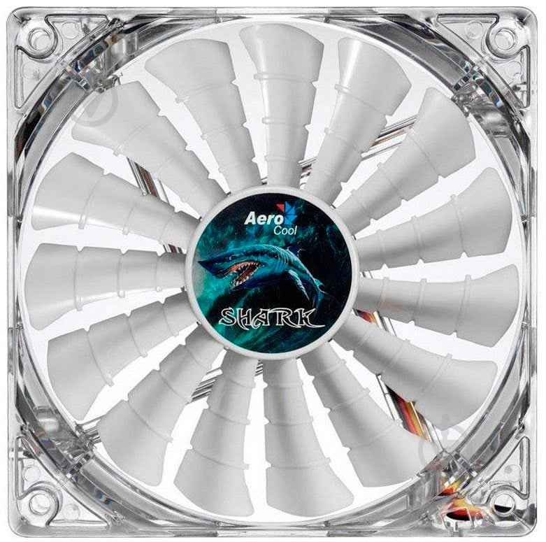 Вентилятор для корпуса AeroCool Shark Fan White Edition - фото 1