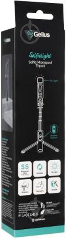 Селфи-монопод Gelius GP-SS012 black Pro Selfie Monopod Tripod Selfielight - фото 15