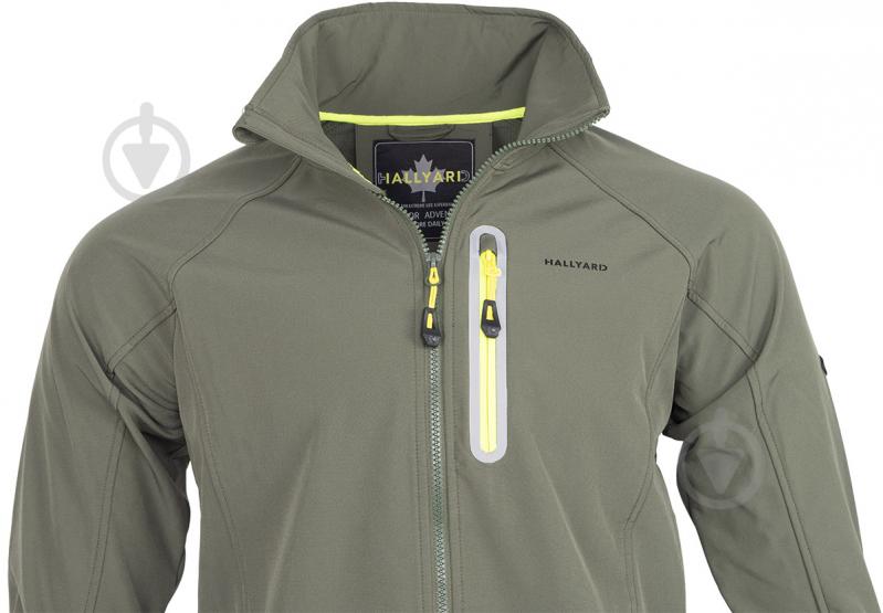 Куртка чоловіча демісезонна Hallyard Sixten 002 SoftShell 2324.11.72 р.XXXL олива - фото 6