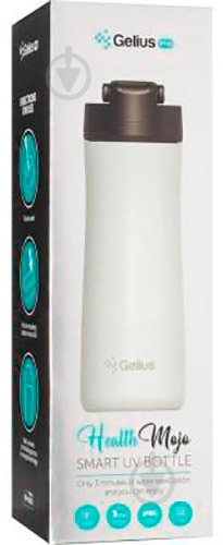 Термопляшка Gelius стерилізатор Pro Smart UV Health Mojo Bottle GP-UV002 550 мл білий - фото 14