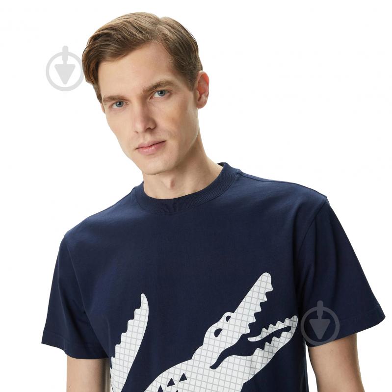 Футболка Lacoste REGULAR FIT TSHIRT TH0410166 р.M синий - фото 3