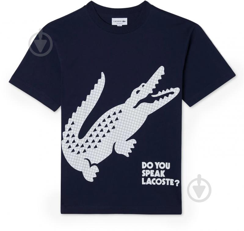 Футболка Lacoste REGULAR FIT TSHIRT TH0410166 р.M синий - фото 7