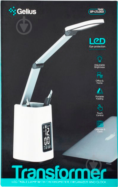 Настільна лампа Gelius Pro LED Desk Lamp Transformer білий GP-LTL003 - фото 14