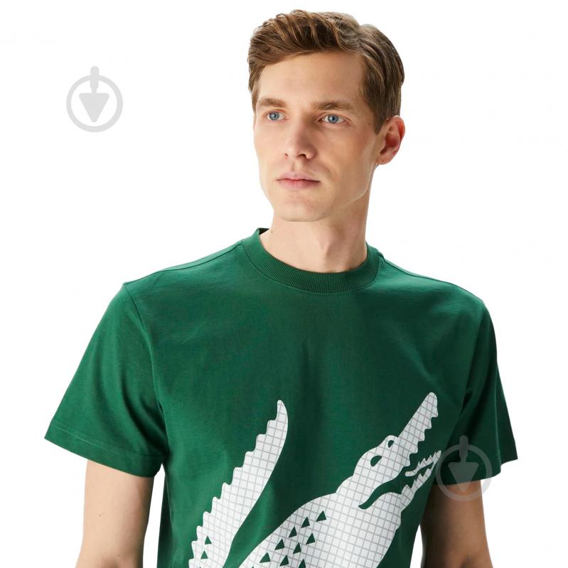 Футболка Lacoste REGULAR FIT TSHIRT TH0410132 р.S зеленый - фото 3