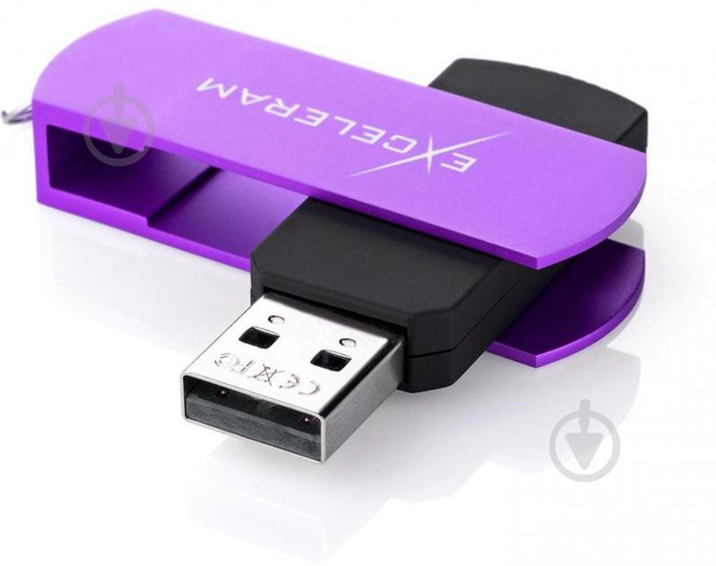 Флеш-память USB Exceleram P2 Series 64 ГБ USB 2.0 grape (EXP2U2GPB64) - фото 2