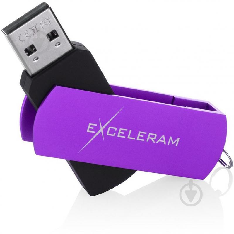 Флеш-память USB Exceleram P2 Series 64 ГБ USB 2.0 grape (EXP2U2GPB64) - фото 3