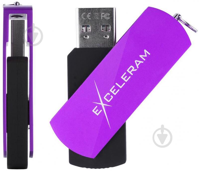 Флеш-память USB Exceleram P2 Series 64 ГБ USB 2.0 grape (EXP2U2GPB64) - фото 4