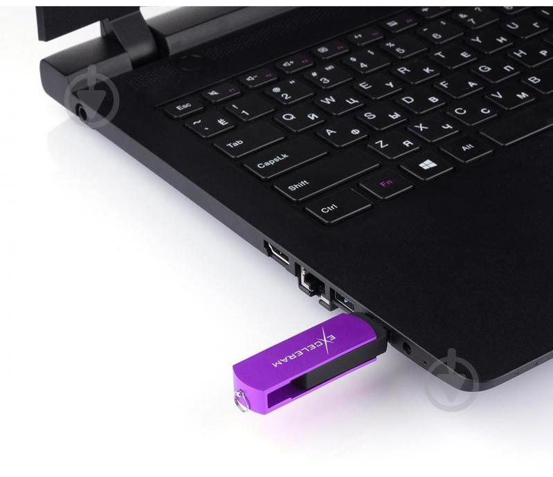Флеш-память USB Exceleram P2 Series 64 ГБ USB 2.0 grape (EXP2U2GPB64) - фото 7