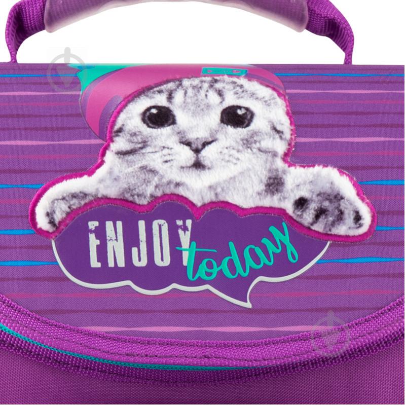 Рюкзак школьный GoPack Education каркасный 5001-5 Funny cat 44589 - фото 4