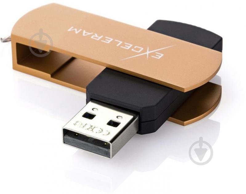 Флешпам'ять USB Exceleram P2 Series 16 ГБ USB 2.0 brown (EXP2U2BRB16) - фото 4