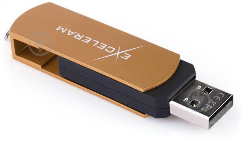 Флешпам'ять USB Exceleram P2 Series 16 ГБ USB 2.0 brown (EXP2U2BRB16) - фото 1