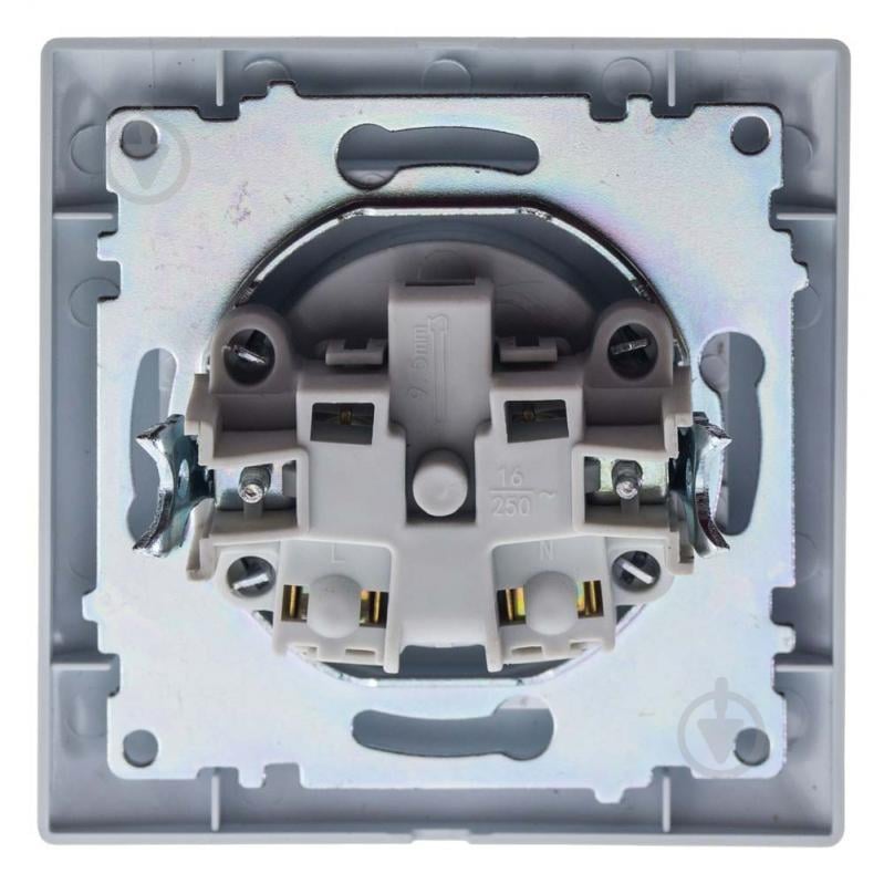 Розетка побутова без заземлення серія BEATA IP20 білий QM-902-46 - фото 4