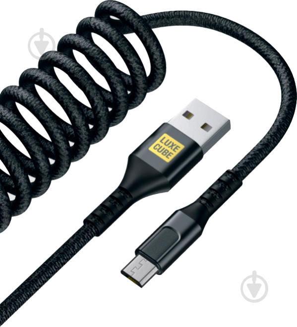 Кабель Luxe Cube Dynamic USB micro 1,5 м черный - фото 1