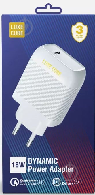 Сетевое зарядное устройство Luxe Cube Dynamic 18W USB C белый - фото 2 Сетевое зарядное устройство Luxe Cube Dynamic 18W USB C белый - фото 2