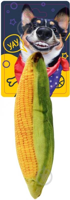 Игрушка для собак DGT-PETS Кукуруза с пищалкой 16 см FG240419044N - фото 1 Игрушка для собак DGT-PETS Кукуруза с пищалкой 16 см FG240419044N - фото 1